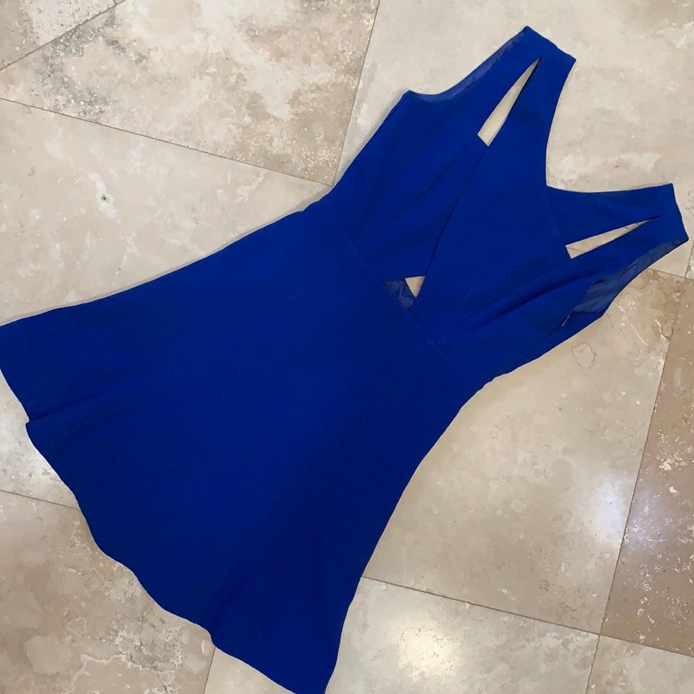 Blue mini dress